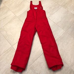 Red Vintage Ski Bib Size 32